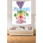 Pelangi İnsan Anatomisi Leke Tutmaz Kumaş Duvar Örtüsü Duvar Halısı Tapestry PNTR280, 140 x 230