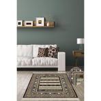 Pelangi Kilim Desenli Etnik Dijital Baskı Yıkanabilir Kaymaz Taban Eskitme Salon Halı Ve Yolluk, Kahverengi 40 x 40, 42542414040728