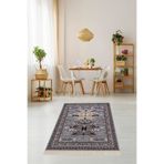 Pelangi Kilim Desenli Etnik Dijital Baskı Yıkanabilir Kaymaz Taban Modern Salon Halı Ve Yolluk, Gri 100 x 150, 108910015005