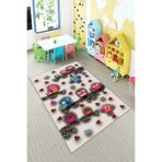 Pelangi Krem Kuş Desenli Çocuk Yıkanabilir Kaymaz Taban Leke Tutmaz Çocuk Odası Halısı, Krem 160 x 250, 901357051160250