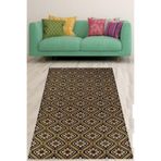 Pelangi Minimal Piti Çiçekli Bohem İskandinav Tarz Yıkanabilir Kaymaz Taban Leke Tutmaz Salon Halısı Yoluk, Beyaz-Pembe-Turkuaz 120 x 160