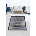 Pelangi Osmanlı Desen Patchwork Model Dijital Baskı Yıkanabilir Klasik Salon Halı Ve Yolluk, Laci-Beyaz 100 x 150