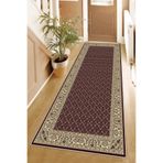 Pelangi Osmanlı Motifler Desenli Dijital Baskı Yıkanabilir Kaymaz Taban Salon Halı ve Yolluk (Bordo), Bordo 80 x 600, 955577112806007