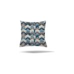Pelangi Patchwork Çiçek Desen Etnik Gizli Fermuarlı Yastık Kılıfı Kırlent Kılıfı Koltuk Yastık Kılıfı, Mavi-Gri 45 x 45 - Option-1 - 001-Renkli