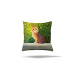 Pelangi Şaşkın Kedi Temalı Çift Tarafı Baskılı Gizli Fermuarlı Yastık Kılıfı Kırlent Koltuk Yastık Kılıfı, Yeşil-Sarı 43 x 43