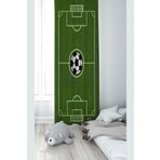 Pelangi Yeşil Futbol Sahası Desenli Dijital Baskı Yıkanabilir Bebek Çocuk Odası Fon Perdesi, yeşil 70 x 200