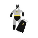 Pelerinli Batman Kostüm + Maske - Batman Kostümü - Batman Cosplay - Batman Tulum