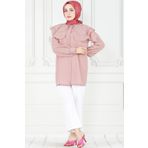 Pelerinli İncili Tunik-Pudra