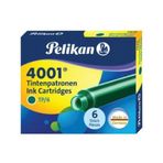 Pelikan 4001 Koyu Yeşil 6'lı Dolma Kalem Kartuşu