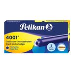 Pelikan 4001 Mavi 5'li Dev Dolmakalem Kartuşu