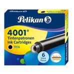 Pelikan 4001 Royal Dolma Kalem Küçük 6 Adet Kutu Siyah Mürekkep Kartuşu