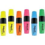 Pelikan 490 Fosforlu Kalem 6'lı Neon Renkler (2xsarı+ Mavi+ Pembe