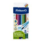Pelikan 700689 12 Renk Silgili Kuru Boya Kalemi
