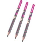 Pelikan Combino Jumbo Üçgen Kurşun Ilk Kalemim (Pembe Desenli)- 3'lü Set