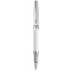 Pelikan Jazz Elegance Dolma Kalem, Orta Uç, Mavi Mürekkep Dolumu Dahil, Metal, Beyaz, Kutulu, 1 Adet (807081)