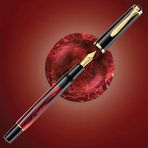 Pelikan M200 Marbled Red Dolma Kalem - EF Uç