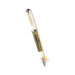 Pelikan M400 Beyaz 14 Ayar Altın Kaplama Altın Uç Ve Metal Aksam Dolma Kalem