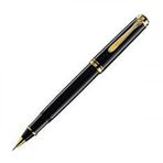 Pelikan R600 Siyah 14 Ayar Altın Kaplama Roller Kalem