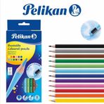 Pelikan Silgili Kuru Boya Kalemi 12Li Kutu