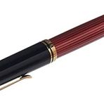Pelikan Souveraen M800 Siyah Kırmızı Fountain Kalem