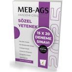 Pelikan Tıp Teknik Yayıncılık Meb / Ags Hazırlık Sözel Yetenek 15x20 Tamamı Dijital Çözümlü Deneme Sınavı - İhsan Güverçin