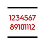 Pelince Slim Font Duvar Saati Rakamları Sayı Seti | Saat Aksesuarı Saat Yapımı Malzemeleri | Yükseklik 3 cm