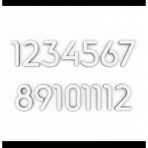 Pelince Slim Font Duvar Saati Rakamları Sayı Seti - Saat Yapımı Için Ahşap Numaralar - Saat Aksesuarı Malzemeleri Dekoratif Saat Sayıları - Yükseklik 3 cm (1-12 Tam Set) - Beyaz