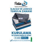 Pell By Erwa Pella 6 Lı Mikrofiber Temizlik Bezi, Cam, Araba Silme Bezi, Mutfak, Fiber Temizleme Bezi, 60x40 Cm
