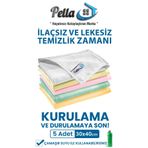 pella 5li 40x30cm Mikrofiber Temizlik Bezi - Yeni Renkler