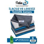 Pella 6 Lı Mikrofiber Temizlik Bezi, Cam, Araba Silme Bezi, Mutfak, Fiber Temizleme Bezi, 40X60 cm