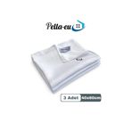 PELLA-EU Mikrofiber Cam Bezi 3 Adet Genel Temizlik Bezi Mutfak Banyo Yüzey 3lü Beyaz 40x60cm