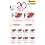 Pelldio 20'Li Sandal Wood Ayakkabılık Dolap Ve Çekmece Parfümlü Kese Kokusu Oda Koku Kesesi