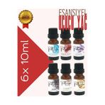 PellDio Home 6'lı Esansiyel Uçucu Yağ, Buhurdanlık Yağı, Difüzör Esansı, Oda Kokusu 10ml-1