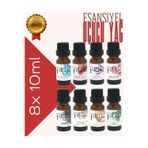 PellDio Home 8'li Esansiyel Uçucu Yağ, Buhurdanlık Yağı, Difüzör Esansı, Oda Kokusu 10ml-1