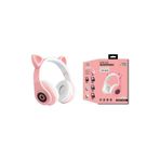 Peltech B-39 Pembe Kedili 5.0 Bluetooth Kulaklık