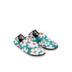 Peluche Kadın Deniz Ayakkabısı Flowers, Beyaz Pembe - Yeşil, 40-41