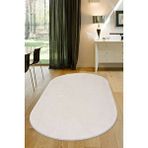 Peluş Halı Açık Vizon Cool Yıkanabilir Oval Post Yolluk Kilim Salon Halısı Modelleri