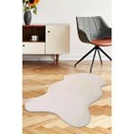 Peluş Halı Açık Vizon Cool Yıkanabilir Şekilli Post Yolluk Kilim Salon Halısı Modeli