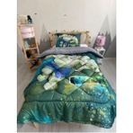 Peluş Hulk Yeşil Bebek ve Çocuk Odası Kapitone Yorgan - 155 x 215 cm - Renkli