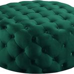 Peluş Kadife Yuvarlak Tepeli Osmanlı Ayak Dayama Taburesi Modern Yatak Tezgahı veya Oturma Odası Yatak Odası için Küçük Sehpa 24x24x16 inç Rahat ve Şık (Boyut: 60x60x40 cm (24x24x16 inç), Renk: B)