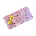 Peluş Kalemlik Tek Bölmeli Pudra Pembe , Astarlı 23X12 cm