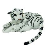 Peluş Kaplan Anne Ve Yavrusu - 41 CM