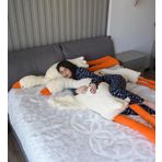 Pelüş Kaz, Oyuncak,Yastık,Hamile Yastığı, Beyaz Kuğu Doldurulmuş Hayvan, Komik Ördek Peluş Bebek, Sevimli Kaz Peluş Oyuncak Doldurulmuş Hayvanlar Çocuklar için Oyuncak Hediyeleri (No:2 Krem190 cm)