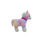 PELUŞ KEDİ 30 CM PEMBE TOKALI AYAKTA DURAN KEDİ - Uyku Ve Oyun Arkadaşı Peluş Oyuncak