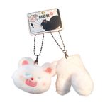 Peluş Kedi Anahtarlık, Doldurulmuş Hayvan Anahtarlık Kolye - Mıknatıs Yavru Kedi Bebek Anahtar Tutucu Kolye,Küçük Doldurulmuş Yavru Kedi Cazibesi, Çocuklar, Yetişkinler, Arkadaşlar için Yumuşak Kedile