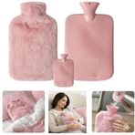 Peluş Kılıflı Yumuşak Dokulu 30 Cm 2000 Ml Kapasiteli Sıcak Su Torbası