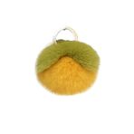 Pelüş küre kolye ucu, Asudaro Fluffy sahte ponpon, anahtarlık, pelüş kaki, anahtarlık, araba anahtarı, şükran günü, Noel, doğum günü, mezuniyet hediyesi, sarı