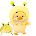 Peluş Ördek Giydirme,Ördek Peluş Giysiler | Karikatür Peluş Bebek Kafa Kapağı | Rahat peluş bebek golf sopası kılıfı, oyuncak aksesuarları için yumuşak peluş giyinmek pervane şapka