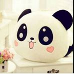 Peluş Panda Tasarımlı Yastık Beyaz