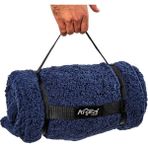 Peluş Polar Kamp Battaniyesi - Lacivert - Acil Durum Battaniye - Argeus Camp